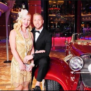 Great Gatsby Flapper style beaded and sequin dress